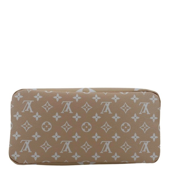 LOUIS VUITTON  Neverfull MM By The Pool Monogram Giant Tote Bag Brume - Picture 8 of 13
